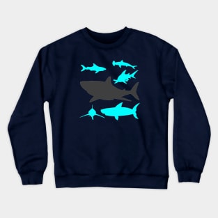 Shark Silhouette 2 Crewneck Sweatshirt